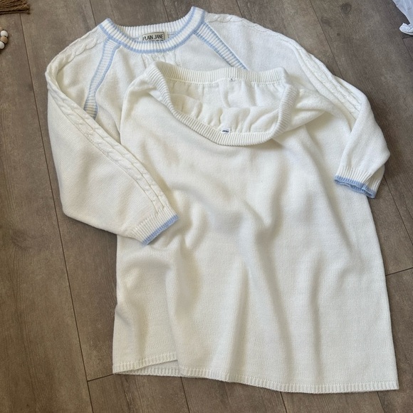 Sweet Baby Jane White and Blue Skirt Set - Picture 10 of 16